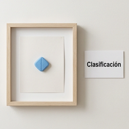 ¿Cuál es el nombre médico y la clasificación farmacológica de la viagra?